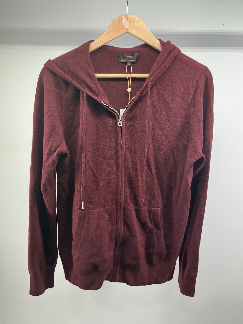 Mongolian Cashmere Full-Zip Hoodie